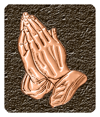 230 DF35 516 BZ CP Praying Hands Bronze Copper